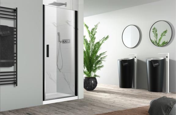 Van Marcke Pina draaideur 900x2000mm zwart mat