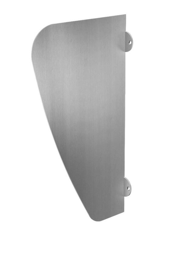 Delabie AZA urinoirwand bacteriostatisch RVS 304 mat gepolijst