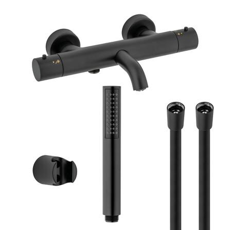 Van Marcke Nero badthermostaat met badset mat zwart