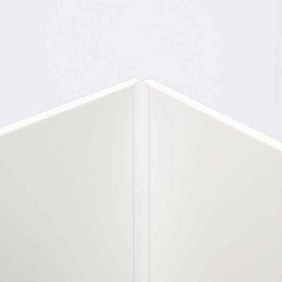 Van Marcke Cosmo hoekprofiel Cosmo panelen 6mm alu wit H265cm