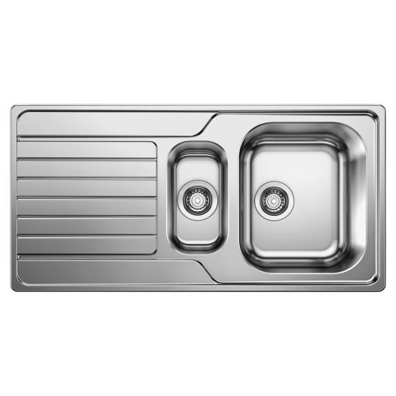 Blanco Dinas 6 S inbouwspoeltafel 1,5bak omkeerbaar 100x50cm RVS lichtglanzend