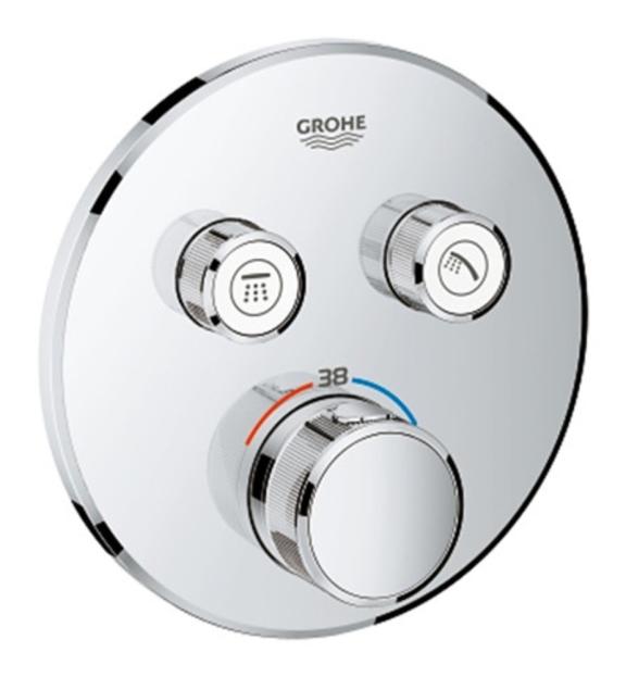 Grohe Grohtherm SmartControl inbouwthermostaat 2 uitgangen rond chroom