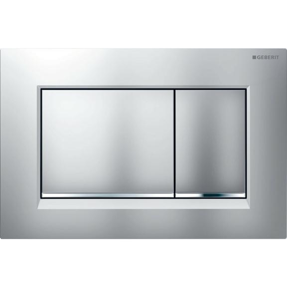 Geberit Sigma30 bedieningsplaat duo mat chroom