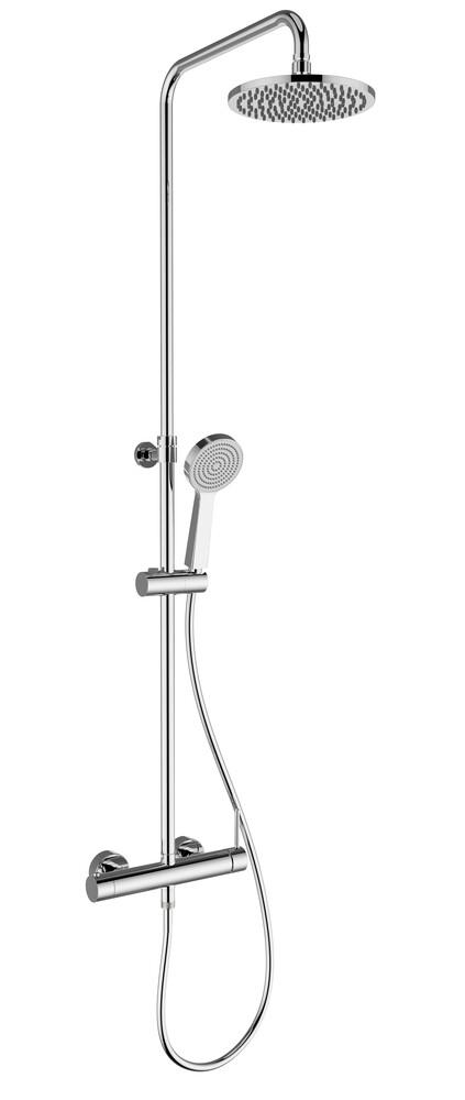 intro Elba système de douche rond chrome mitigeur mono Belgaqua