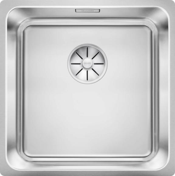 Blanco Solis 400-U onderbouwspoeltafel 1bak korfventiel 3 1/2" RVS