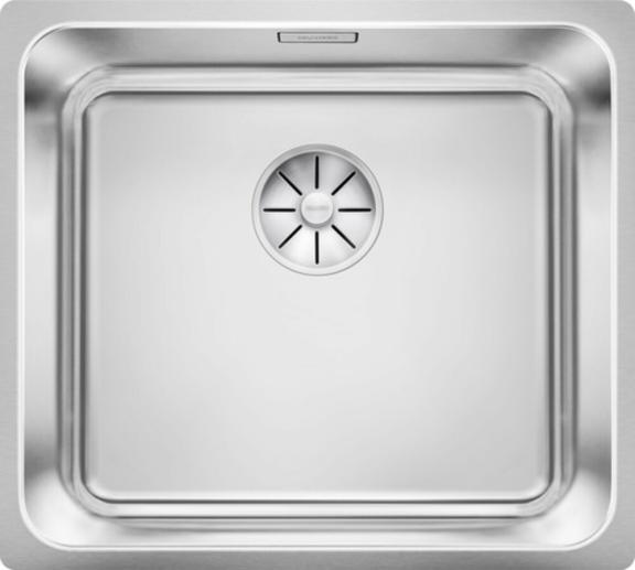 Blanco Solis 450-U onderbouwspoeltafel 1bak korfventiel 3 1/2" RVS