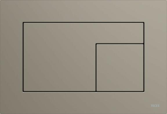 Tece TECEvelvet bedieningsplaat duotechniek beige-bruin