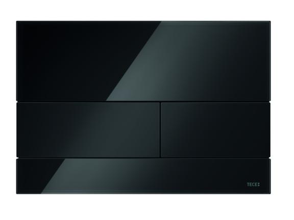Tece TeceSquare bedieningsplaat zwart glas knoppen zwart