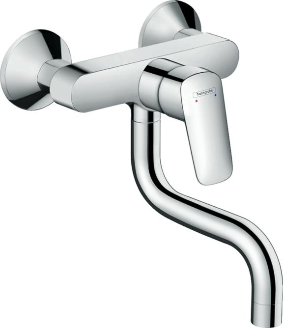 Hansgrohe Logis M31 mitigeur évier monocommande mural 1-Jet chrome
