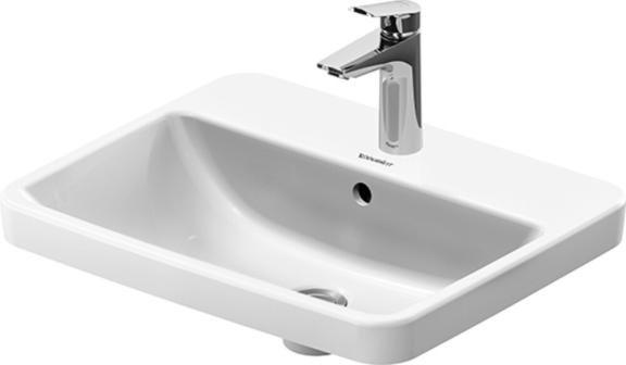 Duravit No.1 inbouwwastafel kraangat overloop 545 mm