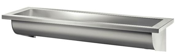 Delabie CANAL collectieve wastafel L600 afloop rechts RVS