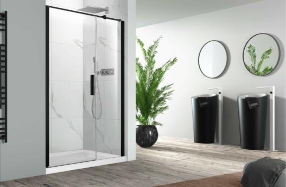 Van Marcke Pina XL Design draaideur 1200x2000mm zwart mat