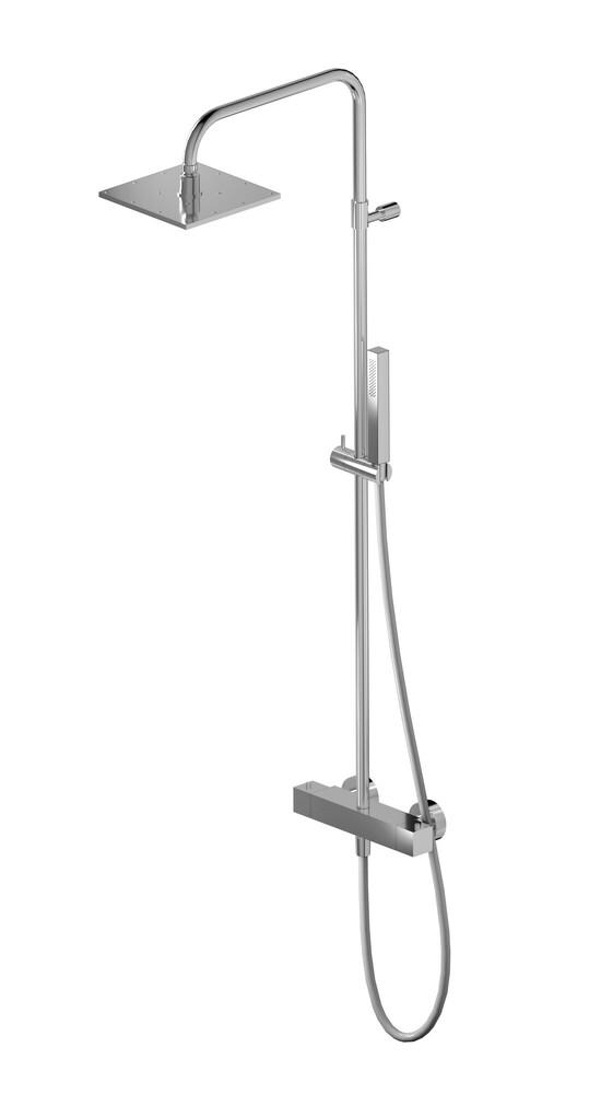 Zucchetti docce Square système de douche chrome