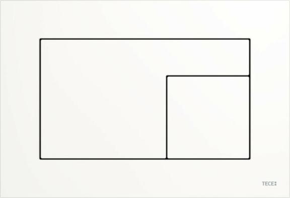 Tece TECEvelvet bedieningsplaat duotechniek wit