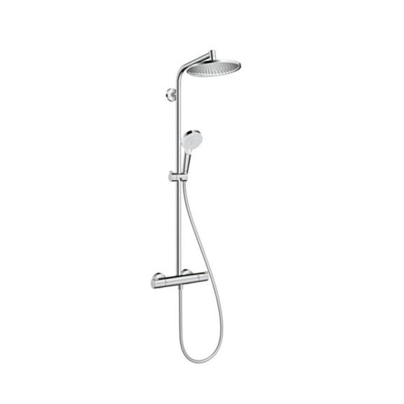 Hansgrohe Crometta Showerpipe douchesysteem EcoSmart 9l/min S 240 1jet chroom