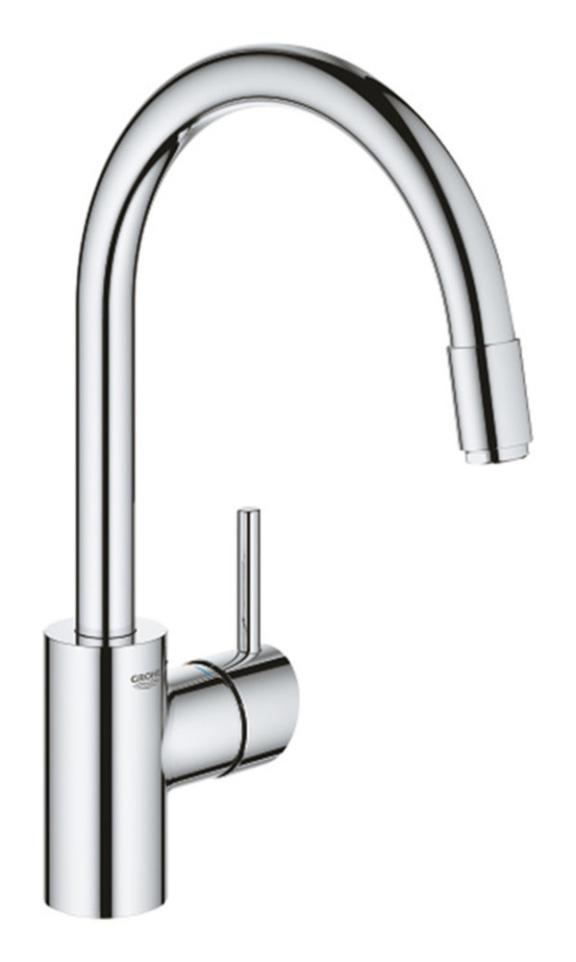 Grohe Concetto keukenmengkraan hoge C-uitloop 1-gats chroom
