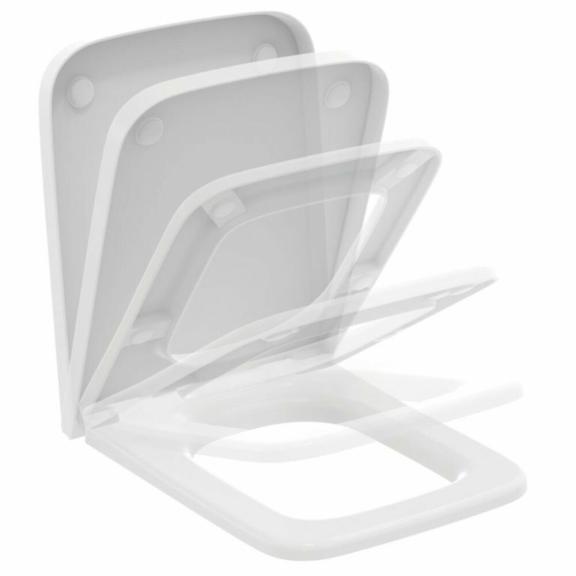 Ideal Standard Blend Cube dunne zitting en deksel soft close silk white